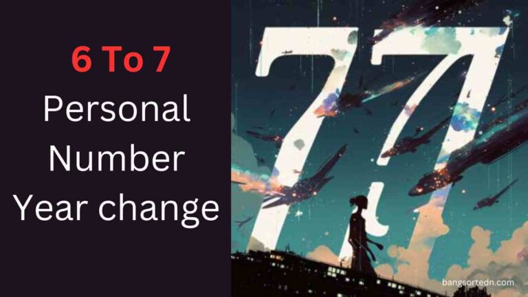 Personal Number Year change 6 To 7