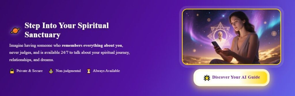 Digital meditation app for spiritual guidance.